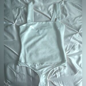 White Lulus bodysuit